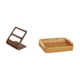 thumbnail image 5 of Remote Control Holder Storage Basket Organizer Wooden Material for Office Kitchen Home Use, 5 of 8