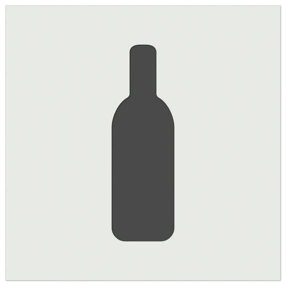 Wine Bottle Solid DIY Cookie Wall Craft Stencil - 7.0 Inch