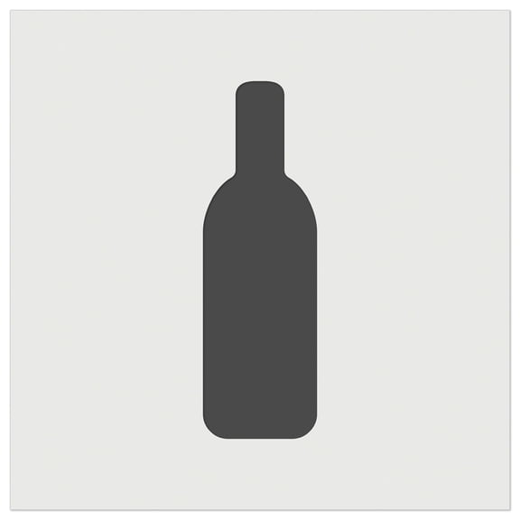 Wine Bottle Solid DIY Cookie Wall Craft Stencil - 5.5 Inch