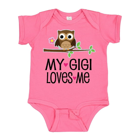 Inktastic My Gigi Loves Me Girl Owl Girls Baby Bodysuit