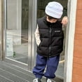 thumbnail image 5 of Black Baby Kids Girl Boy Sleeveless Vests Down Jackets Outfits for Kid Collared Neck Cami Tank Warm Thick Winter Fall Outfit Zip Up 2025 Clothes Country Concert Y2K 9 Years, 5 of 7