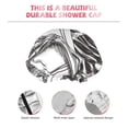 thumbnail image 3 of KLL Skeleton Book Lover Pattern Shower Cap & Bath Cap for Women,Reversible Oversized Waterproof Shower Caps for all Hair Lengths,Elastic Reusable Bathing Hair Cap, 3 of 6