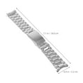 thumbnail image 2 of Miangastore Stainless Steel Watch Strap Silver 1 Set 7.1in Length Replacement, 2 of 8