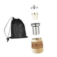 thumbnail image 3 of figatia Camping Tea Kettle Mugs Set Stainless Steel Tea Pot for Hotel Fishing Picnic beige, 3 of 8