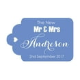 thumbnail image 1 of 100 PCS Mr & Mrs Custom Made Hang Tags Personalized Wedding Favor Gift Paper Tags, 1 of 1