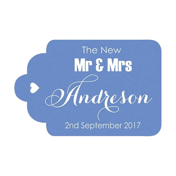 100 PCS Mr & Mrs Custom Made Hang Tags Personalized Wedding Favor Gift Paper Tags