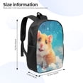 thumbnail image 2 of Xecao Cloud Cute Hamster print Travel Backpack, Large Computer Backpack for Men Women, College School Rucksack Book Bag, 2 of 5