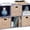 Lavender 6-Cube, variant on Bookcase 8-Cube Storage Organizer, 11in Shelf Opening, Bookshelf, Toy Storage, Customizable w/ 3 Removable Back Panels - Navy