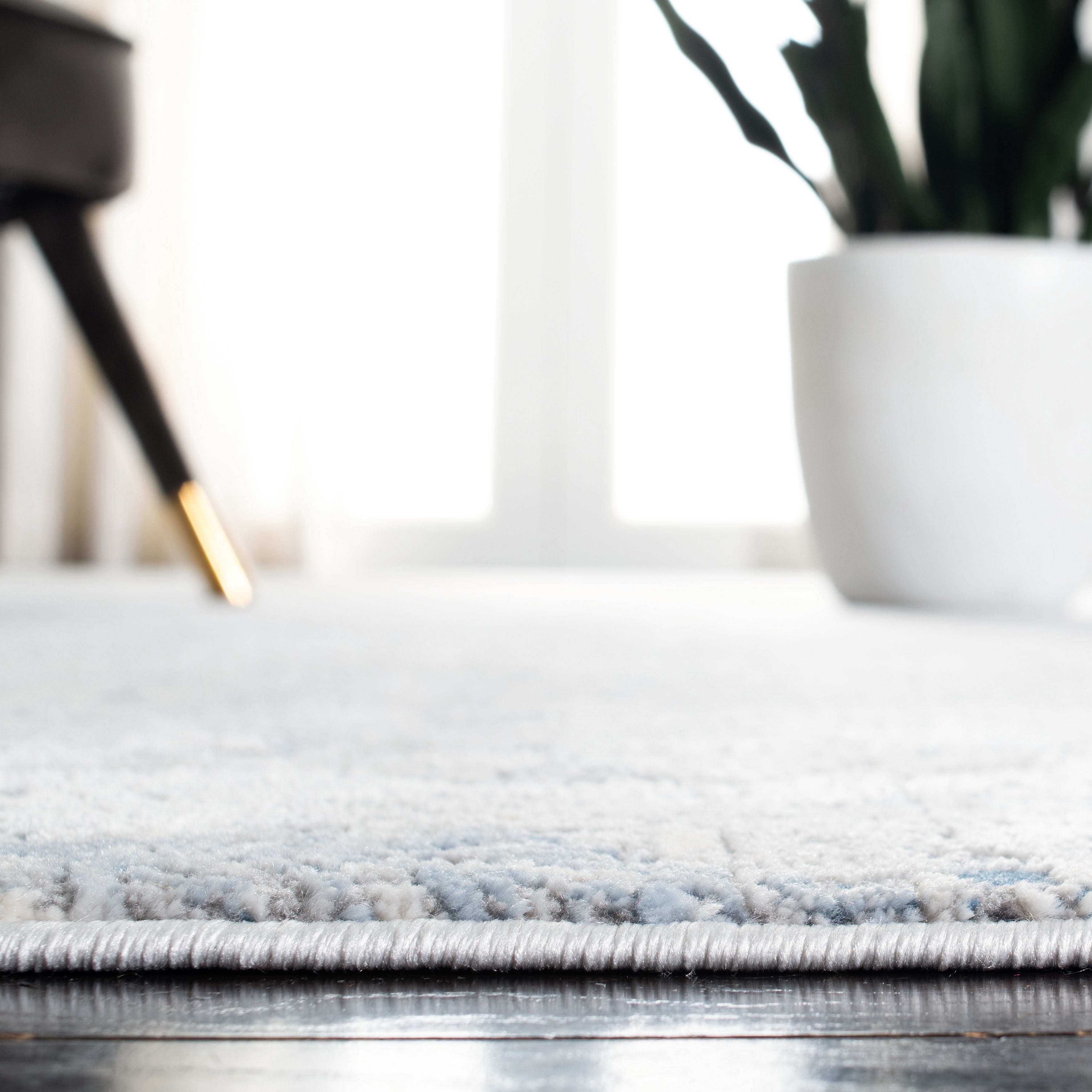 SAFAVIEH Alhambra Holden Abstract Area Rug, Ivory/Grey, 4' x 6'