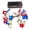 E003- Style C, variant on Battery Operated Lights String Remote 10 Ft Red White Blue Patriotic Led String Lights Porch Accent