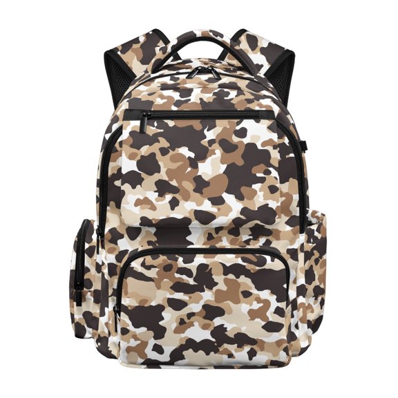 Chririnla Camouflage Pattern Waterproof Kids Backpack for School Travel, Multi-Pocket Comfortable 600D Polyester School Backpack