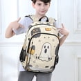 thumbnail image 6 of FORMRS Unisex School Backpack 17" Student Travel Bag with Laptop Compartment, Halloween Black Pumpkins, 6 of 7