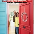 thumbnail image 4 of Valentine Pom Pom Wreath - Home Decor - 1 Piece, 4 of 6