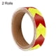 thumbnail image 3 of Cinta Reflectante Uxcell, 2 Rollos de 10 pies x 1 pulgada Cinta de Seguridad Adhesiva Reflectora, Flecha Fluorescente Amarillo Rojo, 3 of 6