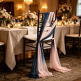 thumbnail image 5 of TACILIP Wedding Decor, 1PC Backrest Of Chair Chair Back Decoration Pearl Chiffon Fabric Beautiful Chiffon Curtain Wedding Hotel Decoration Chair Cover, Womens Gifts, 5 of 6
