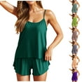 thumbnail image 2 of Fengactive Womens Pajama Sets 2 Piece Sleeveless Pajamas Cami Nightwear Tank and Shorts Pj Set Soft Sleepwear, 2 of 5