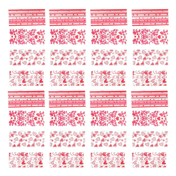 PBPBOX Valentine's Day Candy Bag Assorted Color OPP Treat Holder for Party Favors and 100 Pcs