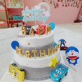 thumbnail image 4 of Amyove 6pcs/set McQueen Car Cake Topper Child Baby Boy Birthday Party Scene Obstacle Birthday Cake Topper Decoration Set Car Racing Car Sports Car Decoration, 4 of 9
