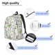 thumbnail image 3 of Easygdp Wisteria Flower Mochila de Lona Resistente para Laptop, Compatible con Laptops de 15 a 17 pulgadas, Ideal para Escuela, Trabajo y Viajes-Small, 3 of 5