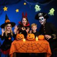 thumbnail image 4 of Halloween Tablecloth for Theme Party Decoration, Orange, 4 of 4