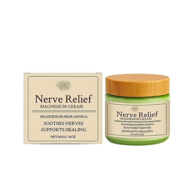 1-3X Natural Nerve-Relief-Magnesium Cream for Sleep Support, Deep Muscle Relaxation