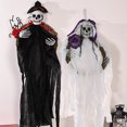 thumbnail image 1 of Fiudx Liquidación De Decoración Del Hogar Corona De Halloween, Corona De Esqueleto Con Decoraciones De Bolas De Rosas De Esqueleto, Corona De Halloween Para Decoración De Halloween De Pared De Ventan, 1 of 5