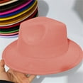 thumbnail image 3 of Kids Classic Wide Brim Fedora Hat Children Boys and Girls Felt Hat Jazz Hats Classic Wide Brim Panama Dress Hat, 3 of 6