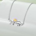 thumbnail image 2 of Onefinity Sloth Jewelry Gifts Sloth Sunflower Necklace 925 Sterling Silver Jewelry for Women, 2 of 6