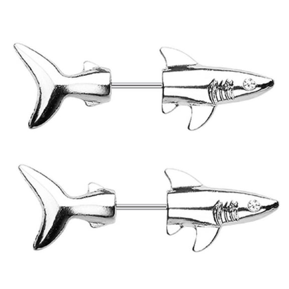 Body Accentz Shark Attack Fake Taper Earring Earring 20g