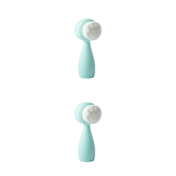 Cepillos de limpieza facial Vogacara Cuidado de la piel Verde Tipo 3 2piezas