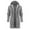 Gray, variant on Herrnalise Fashion Leisure Autumn And Winter Hooded Cardigan Wool Line Button Coat Men Khaki