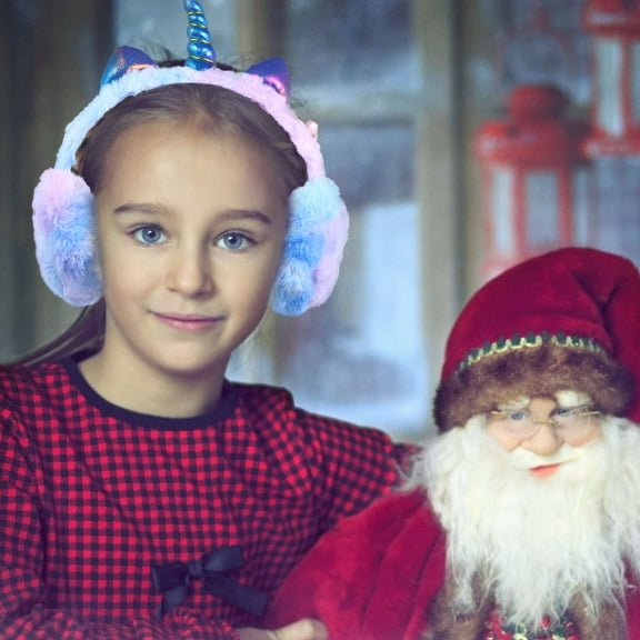 AURARMLET Winter Earmuffs for Children Cartoon Design Cat Ear Shape 1Pcs 10.6X6.5X4.3In