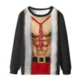 thumbnail image 3 of Sudaderas sin capucha para hombre, estilo casual, con estampado de moda, sudadera de manga larga, blusas de manga larga con cuello redondo, camisas, blusas para hombre, poliéster, 3 of 3