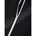 thumbnail image 6 of DPOIS Kids Girls Trakcsuit Rhinestone Jacket with Pants Sports Set Black 12, 6 of 7