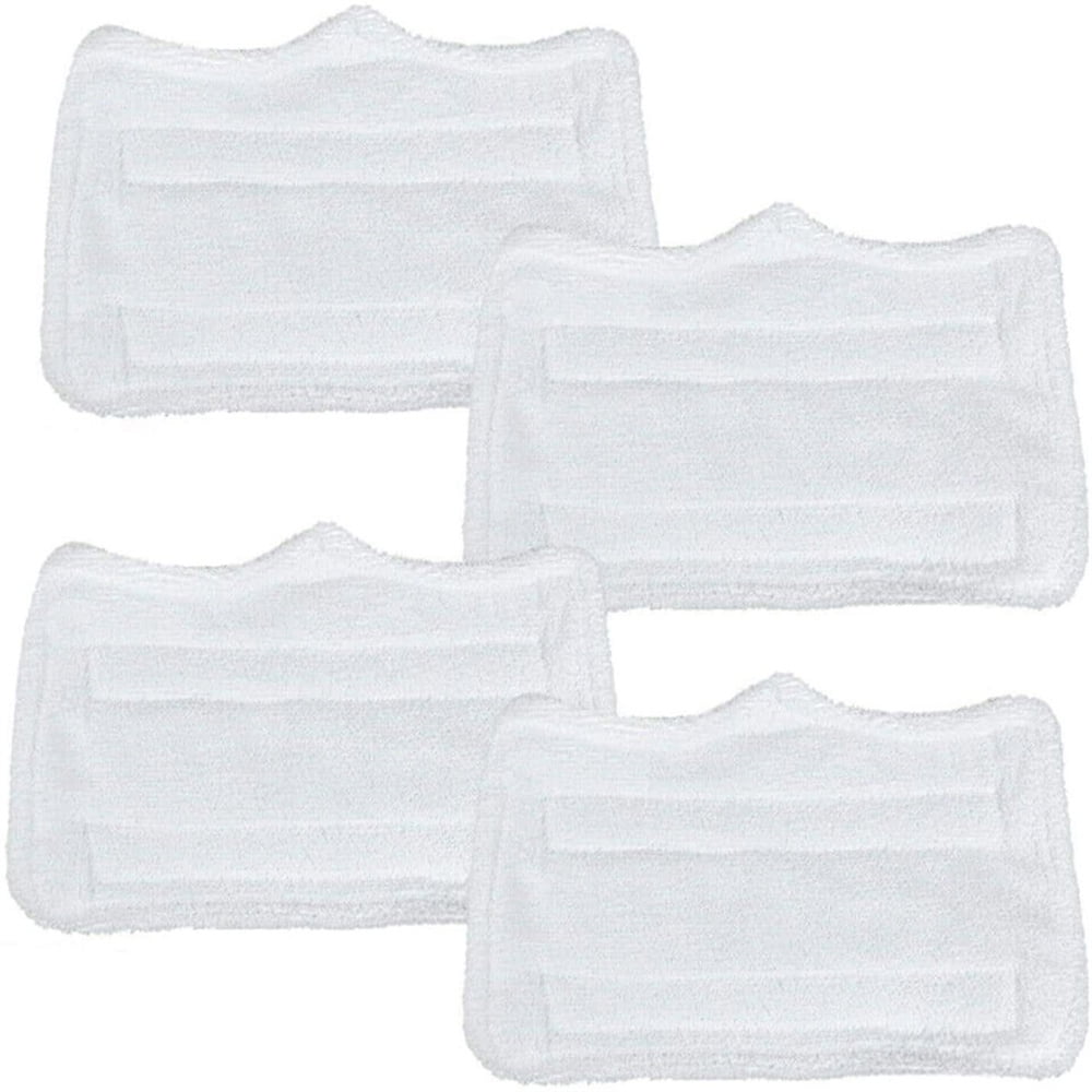 Jahy2Tech White Microfiber Steam Mop Pads Washable Replacement Pads For