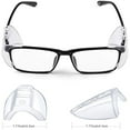 thumbnail image 2 of Safety Glasses Side Shields for Prescription Glasses, Slip on Clear Eye Glasses, Fits Small to Large Eyeglasses, 2 of 7