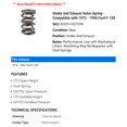 thumbnail image 2 of Intake and Exhaust Valve Spring - Compatible with 1975 - 1996 Ford F-150 1976 1977 1978 1979 1980 1981 1982 1983 1984 1985 1986 1987 1988 1989 1990 1991 1992 1993 1994 1995, 2 of 2