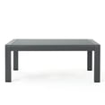 thumbnail image 4 of MODERNLUXE Aluminum Outdoor Coffee Table,Rectangle Patio Coffee Table Furniture with Tempered Glass Table Top,Dark Grey, 4 of 7
