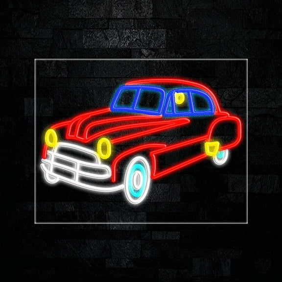 Classic Cars-LED Neon Sign 28"L x 22"H #31242