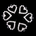 thumbnail image 4 of Segolike 20pcs Rhinestone Crystal Heart Charm Pendants For Necklaces Jewelry, 4 of 8
