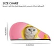thumbnail image 4 of Disketp A Funny Cat Microfiber Hair Towel Wrap,Hair Drying Towel With Button,Towel Turban,Head Towel To Dry Hair Quickly For Girls And Women, 4 of 8