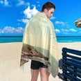 thumbnail image 5 of Coolnut Lighthouse Beach Towel Soft Absorbent Quick Dry Sand Free Lightweight Polyester Camping Towels for Beach Travel Swim 30x60 in Wash cloth, 5 of 7