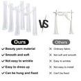 thumbnail image 4 of LCXmlly Roasting Pan Wedding Arch Drape Fabric Long 3 Panels Wide Sheer Wrinkle Free Soft Party Backdrop Drapery, 4 of 6
