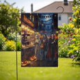 thumbnail image 2 of ViciArt Halloween Parade Garden Flag – 28”x40” Spooky Monsters Street Festival Outdoor Yard Decor, 2 of 4