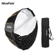 thumbnail image 1 of NiceFoto LED-?90cm Quick Set-up Folding Deep Parabolic Umbrella Softbox Photography Studio SoftBox with Grid Carry Bag Diameter 90cm /35inch for Aputure 120D 120D II Bowens Mount LED Flash Light for P, 1 of 7
