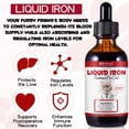 thumbnail image 4 of Liquid Iron Supplements for Cats and Kittens - with Folate and B12 – Supplements Anemia, Promotes Blood Health, Oxygen Supply and Blood Cell Formation – Increase Low Energy Levels – Lethargy - 2 oz, 4 of 10