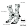 thumbnail image 4 of Susaid African Animals Print Men's Moisture Wicking Cushioned Crew Work Boot Socks Suitable for Size 36-45, 4 of 6