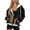 Christmas Pickle Pattern, variant on HELLHERO Polyester Fabric Hoodie Jacket for Fall Vacation, with Pockets Stretchy Full Zip Hoodie, Mushrooms Pattern