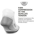 thumbnail image 2 of Feetures Plantar Fasciitis Relief Ultra Light Cushion Ankle Sock - No Show Socks with Heel Tab - White, M (1 Pair), 2 of 5