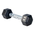 thumbnail image 2 of French Fitness Rubber Coated Hex Dumbbell Set 5-100 lbs (New), 2 of 9